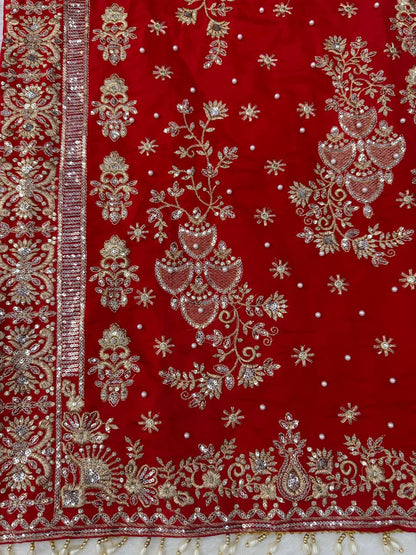 Rani Pink Heavy Embroidered Premium Sharara Suit Set with Dupatta