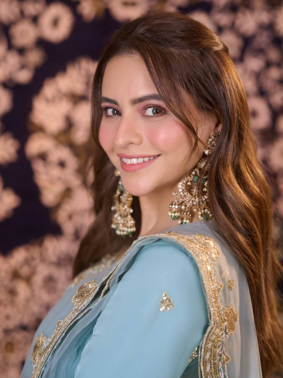Sky Blue Heavy Embroidered Premium Sharara Suit Set with Dupatta