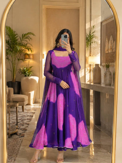 Premium Designer Anarkali Gown with Dupatta
