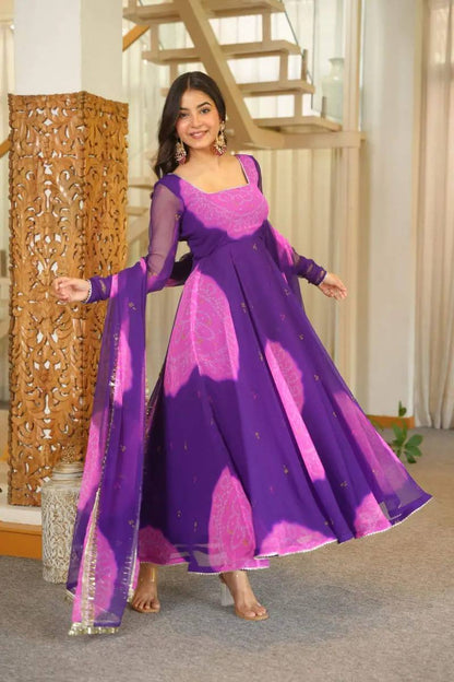 Premium Designer Anarkali Gown with Dupatta