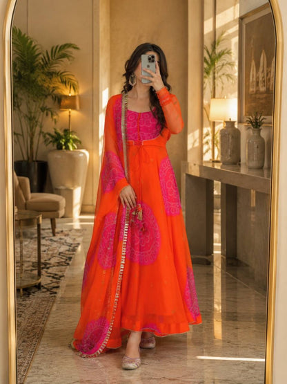 Premium Designer Anarkali Gown with Dupatta