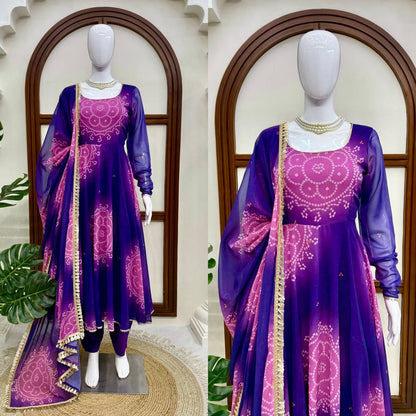Premium Designer Anarkali Gown with Dupatta